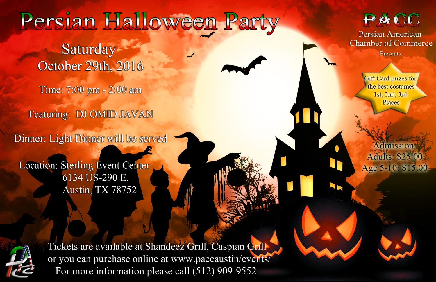 PACC Events Persian Halloween Party